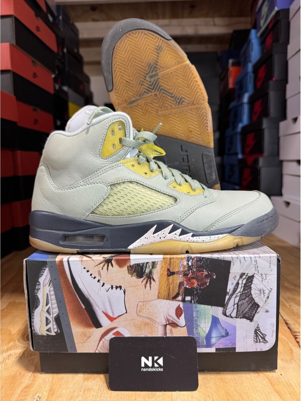 Air Jordan 5 Retro 'Jade Horizon' DC7501-300 USED MENS SZ 9.5